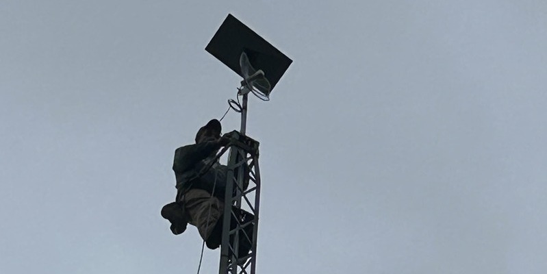 Starlink installed on 65ft tower